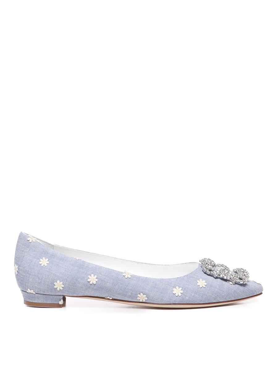 Manolo Blahnik Ballerines - Bleu