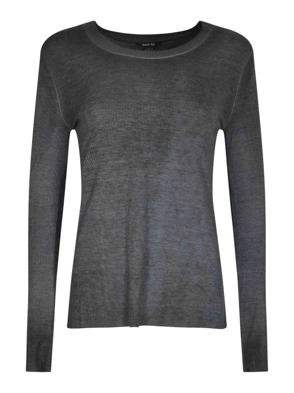 Avant Toi Pull Col Rond - Gris