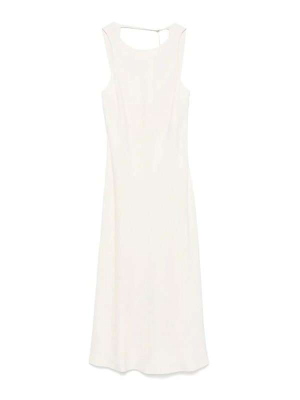 Patrizia Pepe Robe Au Genou - Blanc