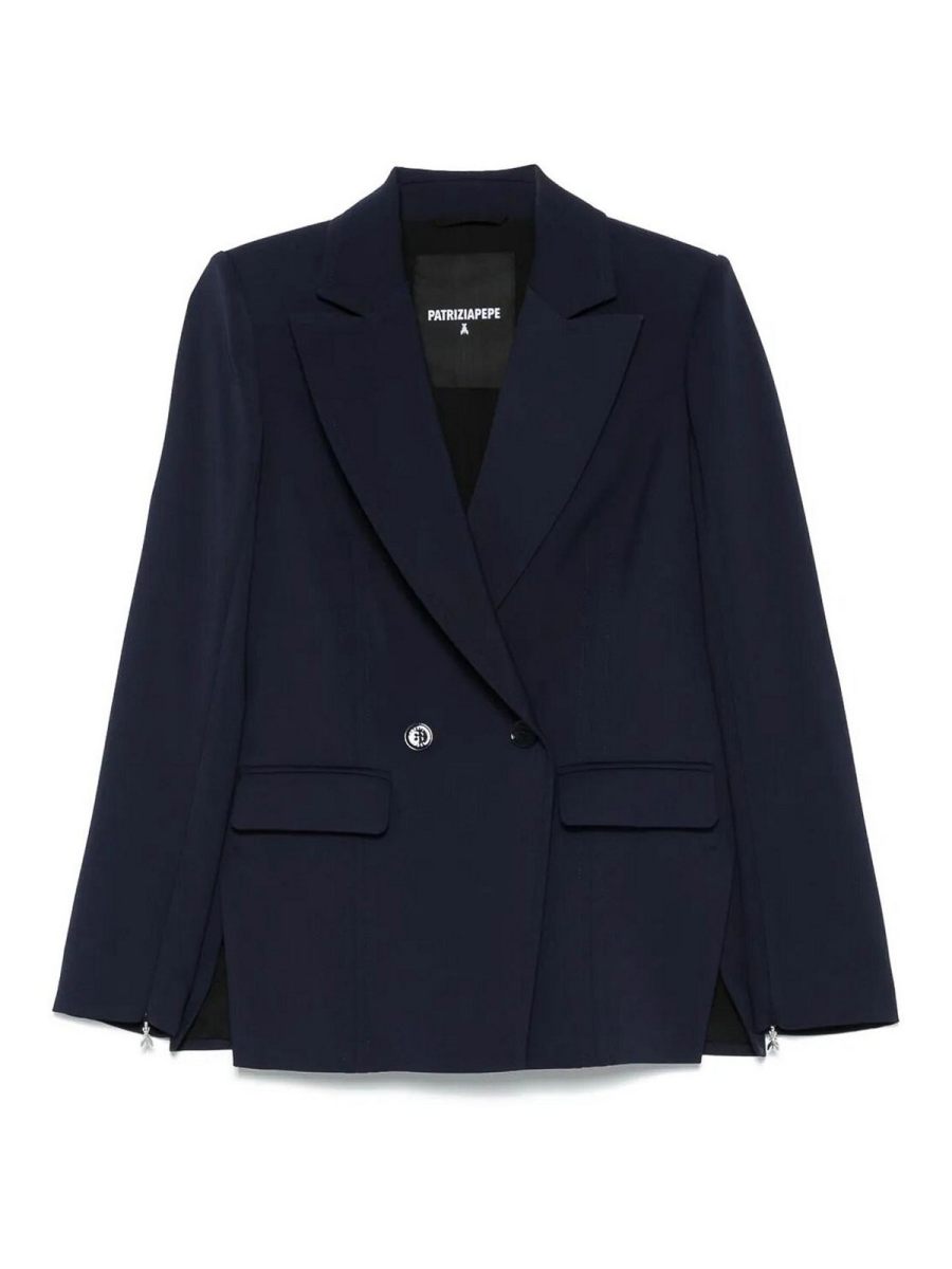 Patrizia Pepe Veste Casual - Bleu Foncé