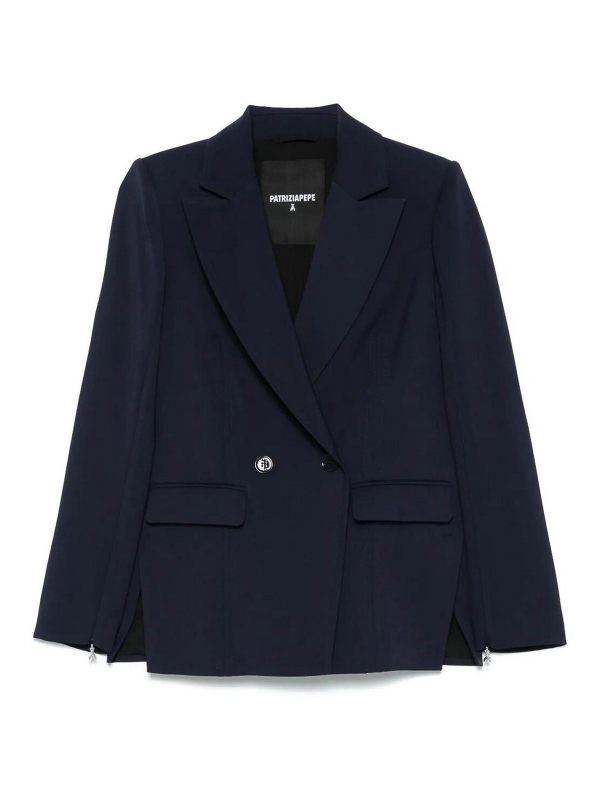Patrizia Pepe Veste Casual - Bleu Foncé