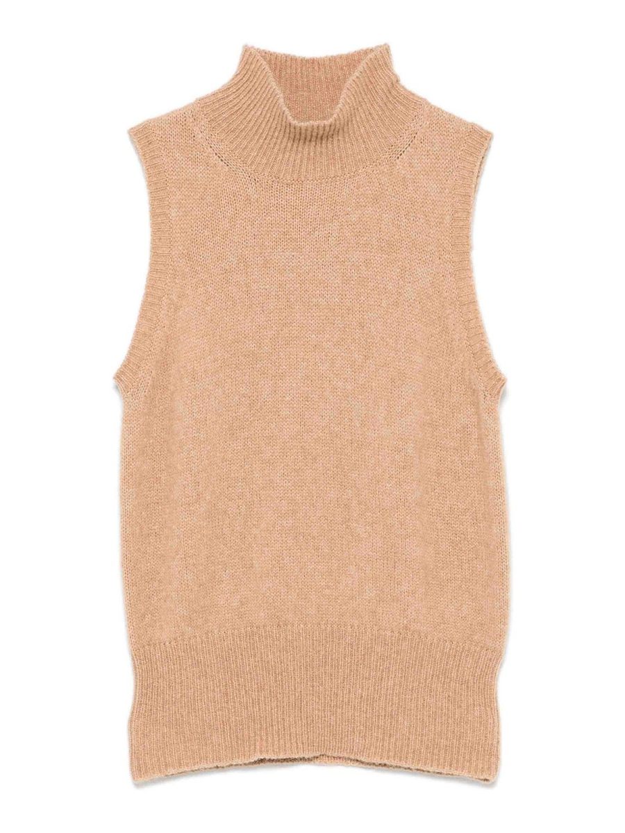 Roberto Collina Pull Col Rond - Camel