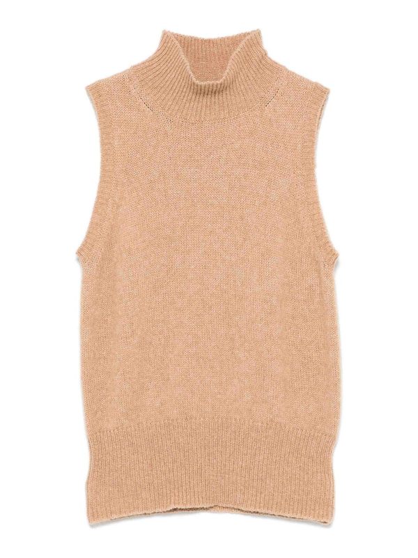 Roberto Collina Pull Col Rond - Camel