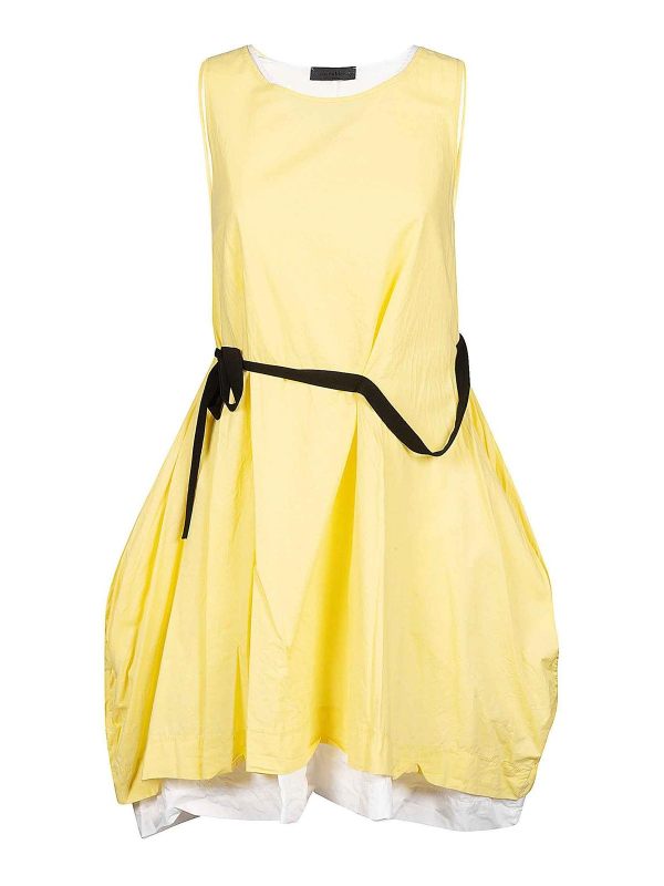 Maria Calderara Robe Courte - Jaune