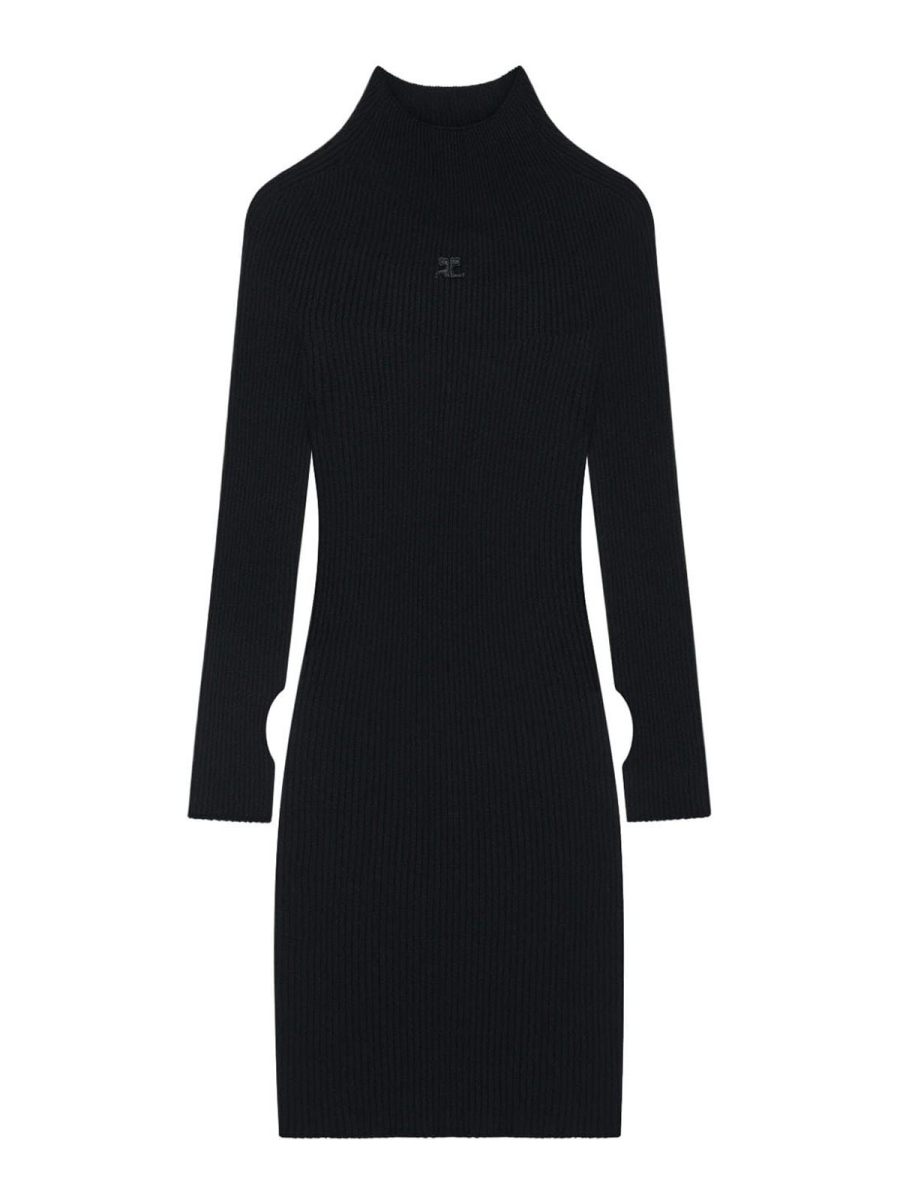 Courreges Robe Courte - Noir