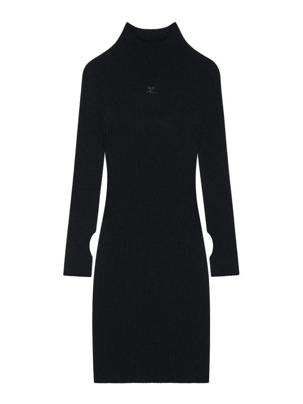 Courreges Robe Courte - Noir