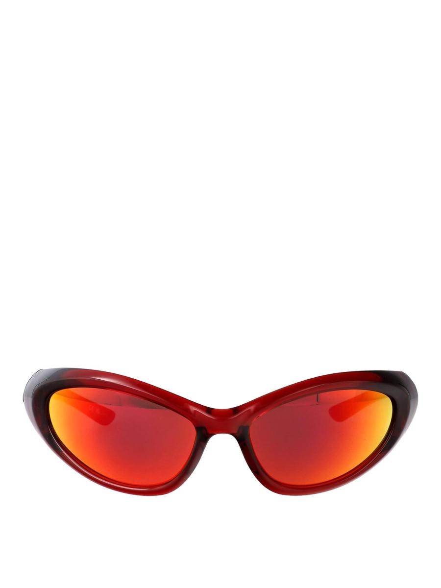 Balenciaga Lunettes De Soleil - Rouge