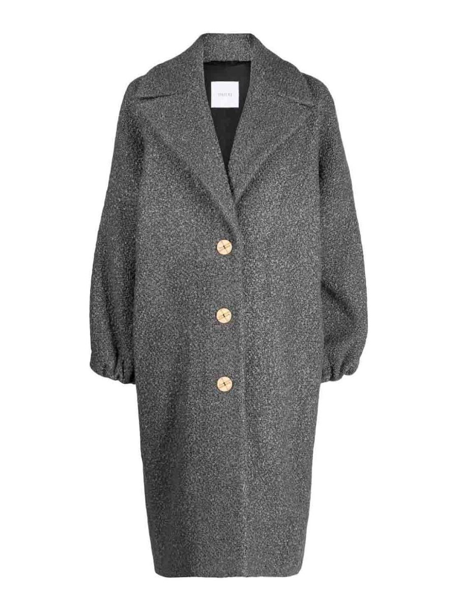 Patou Manteau Court - Gris