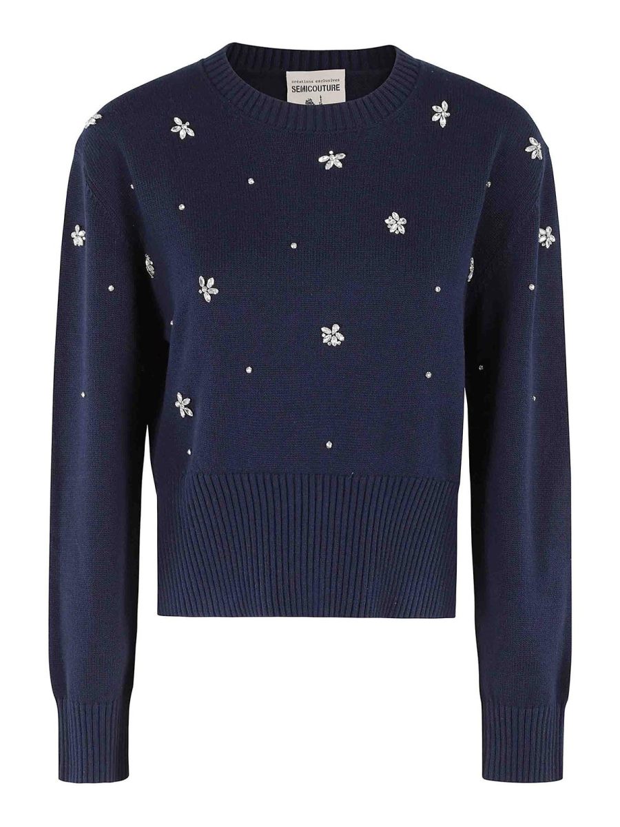 Semicouture Cardigan - Bleu