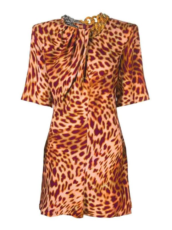 Stella Mccartney Robe Courte - Imprimé Animal