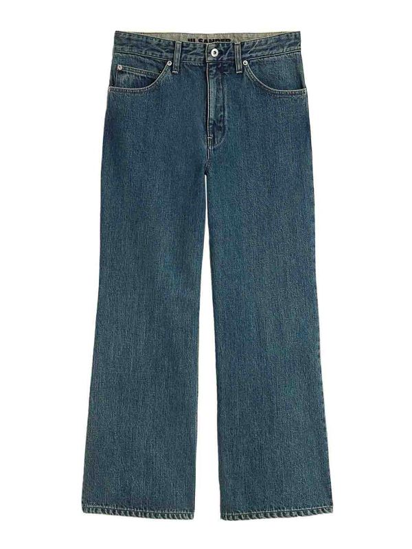 Jil Sander Jean Bootcut - Bleu