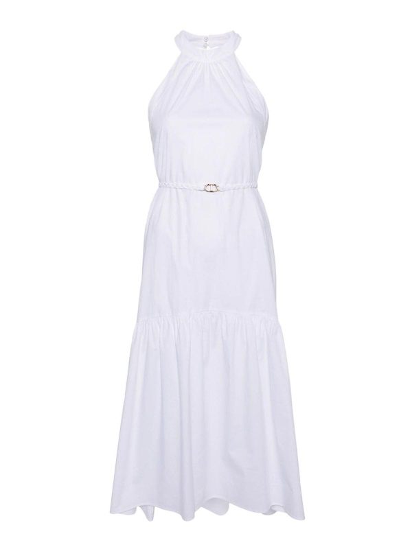 Twinset Robe Au Genou - Blanc