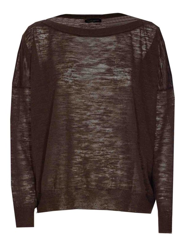 Roberto Collina Pull Col Rond - Marron