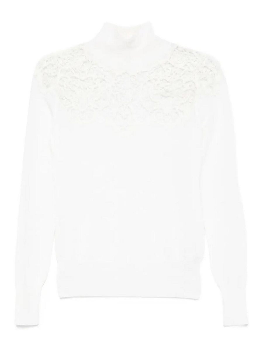 Ermanno Scervino Pull Col Rond - Blanc