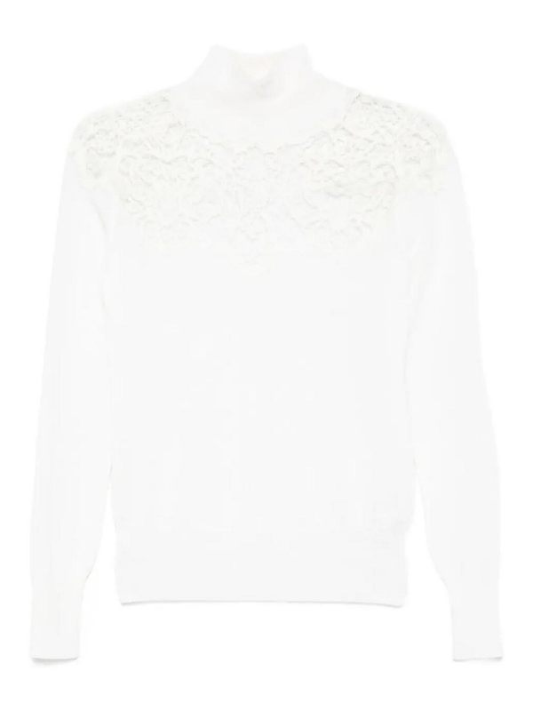 Ermanno Scervino Pull Col Rond - Blanc