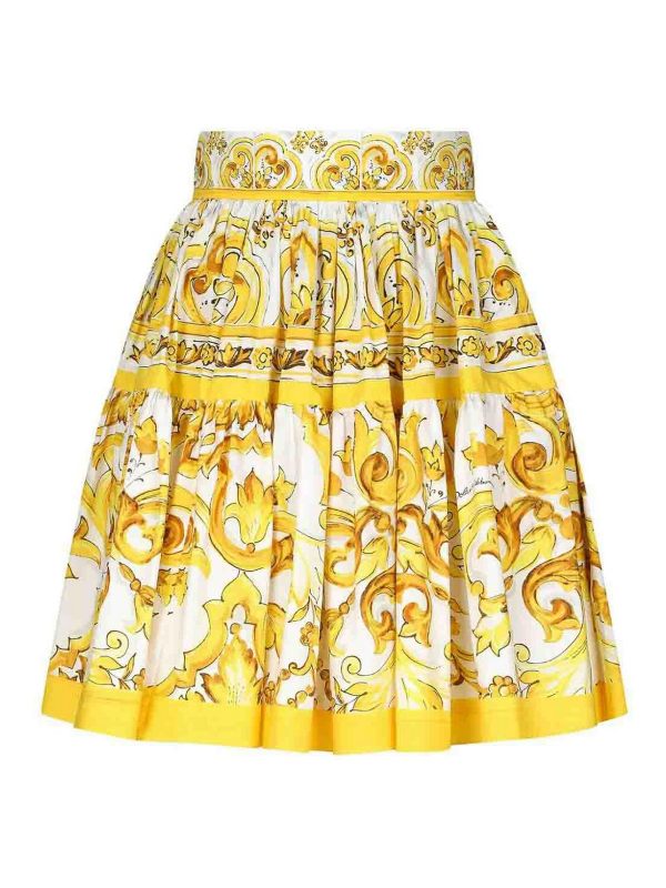 Dolce & Gabbana Jupe Midi - Jaune