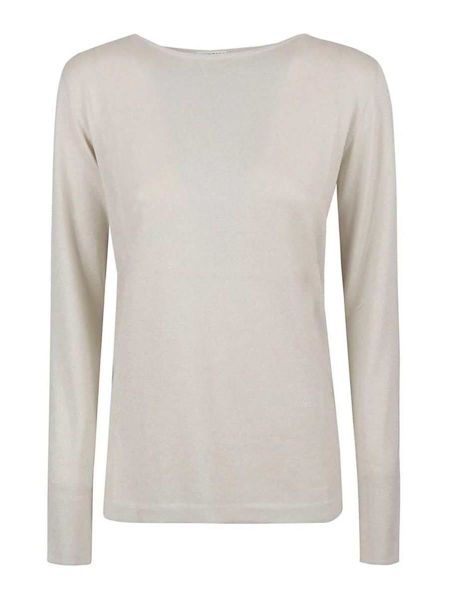 Brunello Cucinelli Pull Col Bateau - Gris Clair