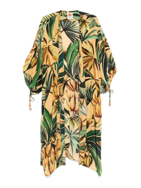 Farm Rio Maxi Robe - Jaune