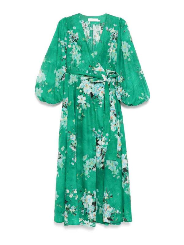 Zimmermann Robe Au Genou - Vert
