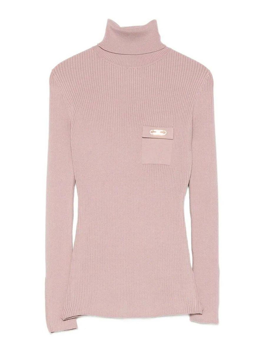 Elisabetta Franchi Pull Col Rond - Rouge