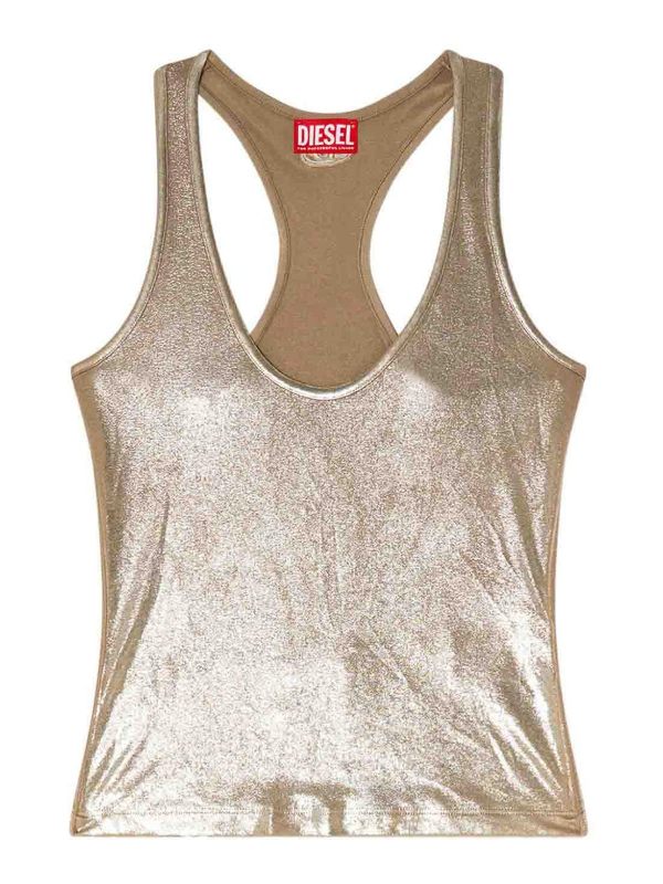 Diesel Robe Au Genou - Or