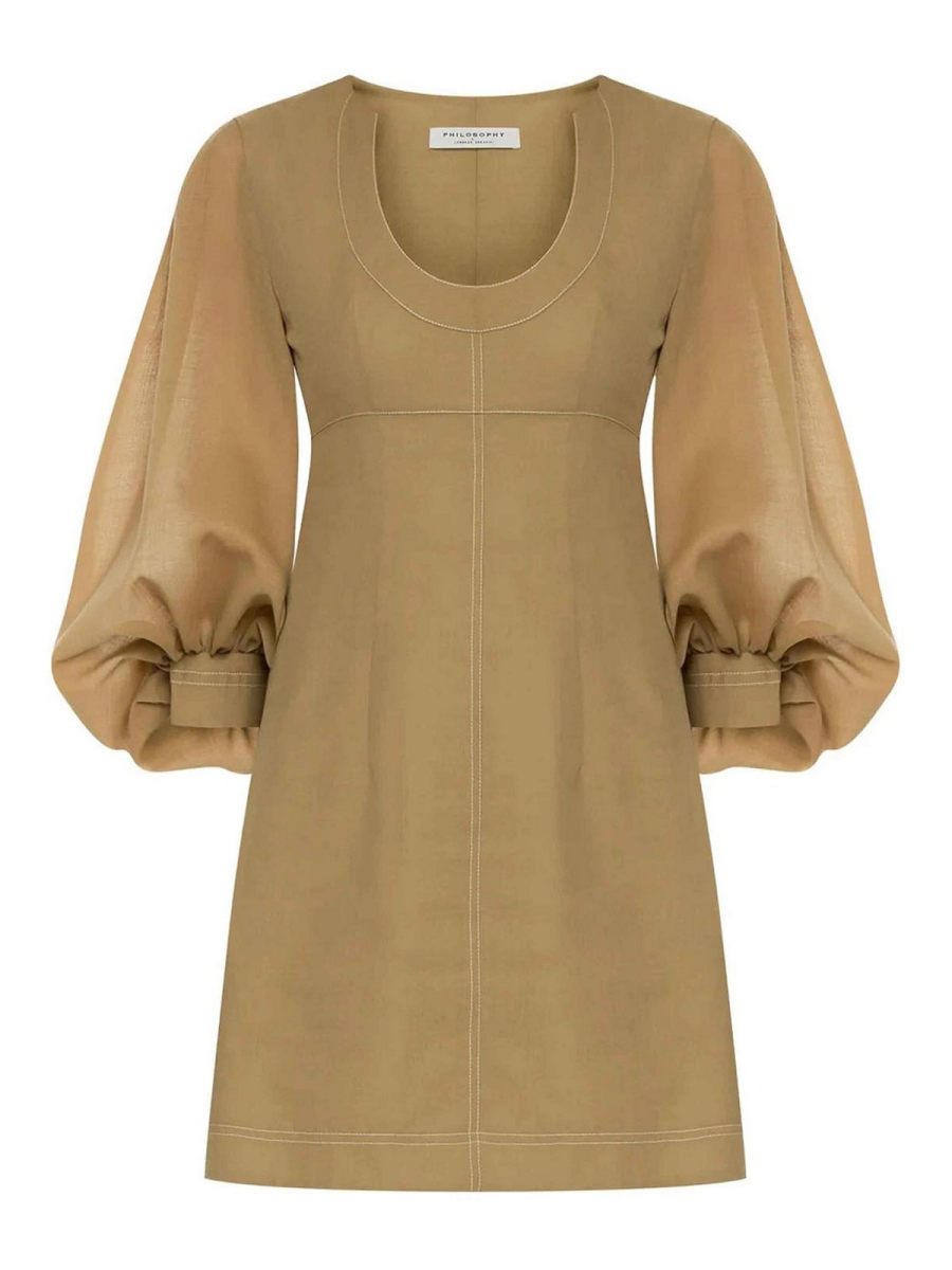 Philosophy di Lorenzo Serafini Robe Au Genou - Vert