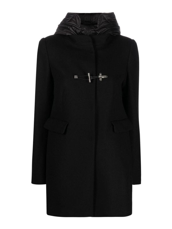 Fay Manteau Court - Noir