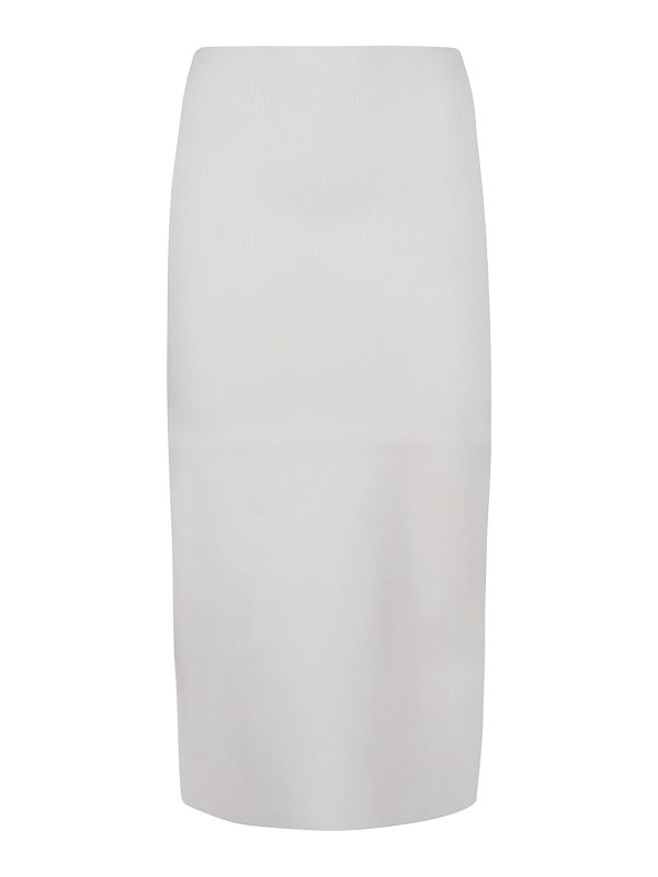 Victoria Beckham Jupe Midi - Blanc
