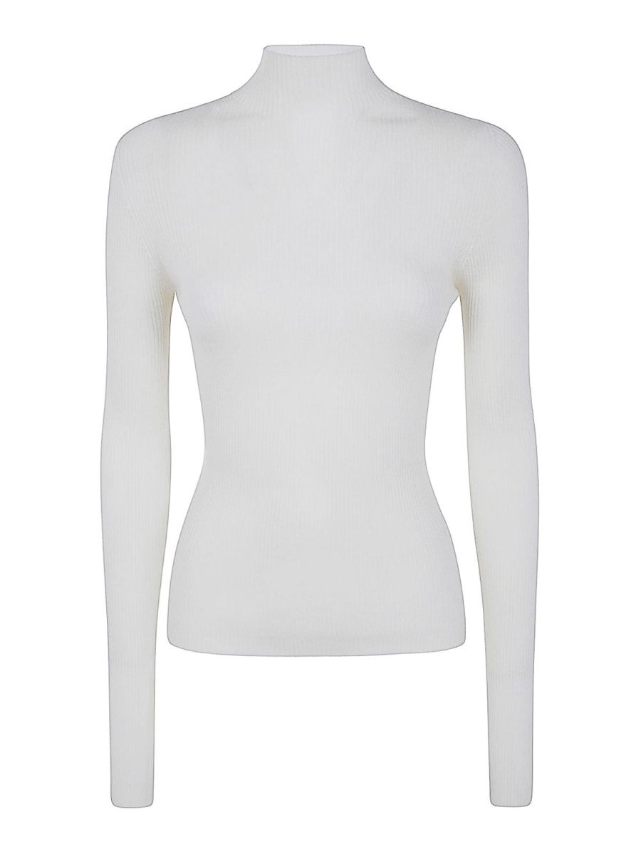 Twinset Pull Col Rond - Blanc