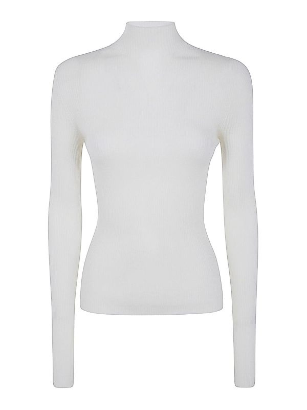 Twinset Pull Col Rond - Blanc