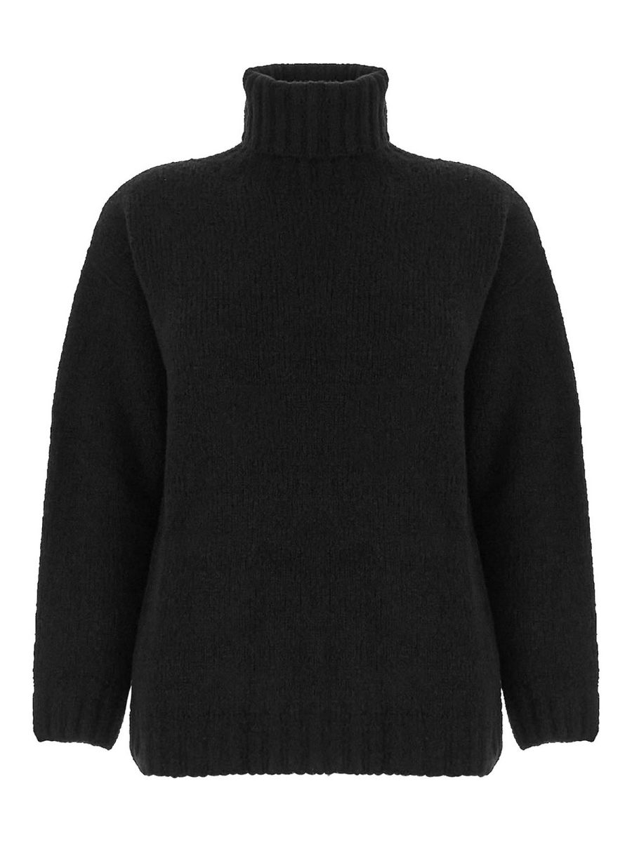Gentryportofino Pull Col Rond - Noir