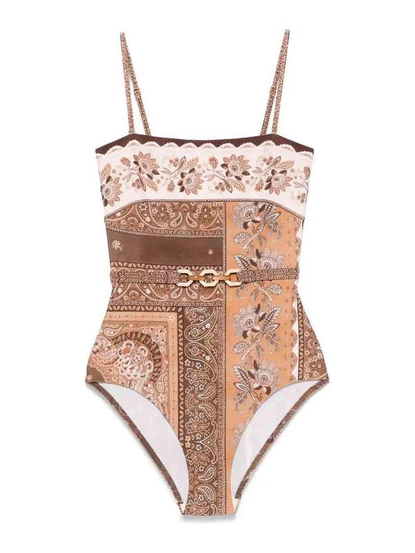 Zimmermann Maillot De Bain - Marron