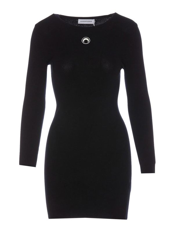 Marine Serre Robe Courte - Noir