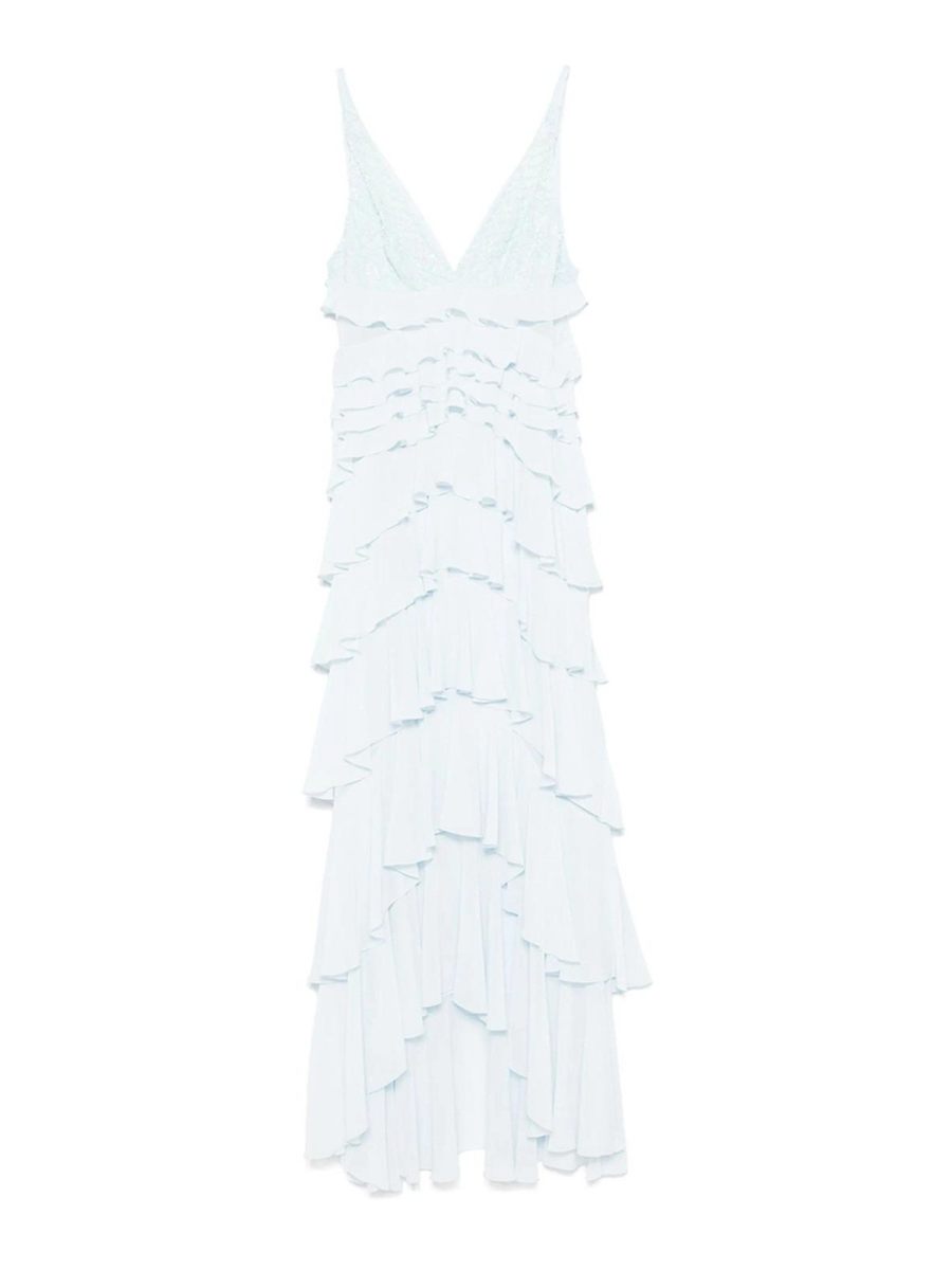 Elisabetta Franchi Robe Au Genou - Bleu