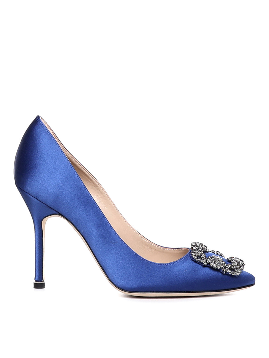 Manolo Blahnik Chaussures À Talon - Bleu