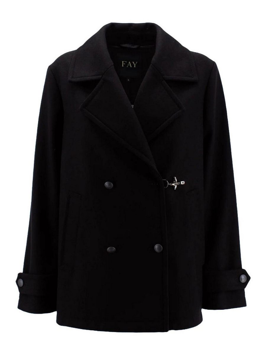 Fay Manteau Court - Noir