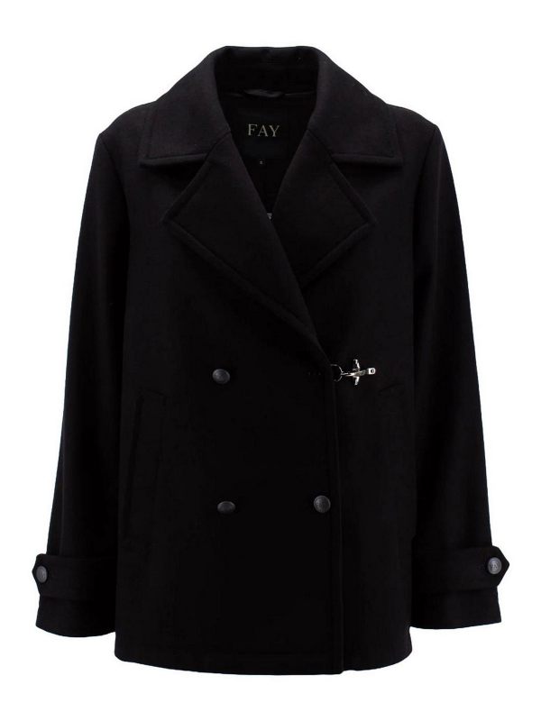 Fay Manteau Court - Noir
