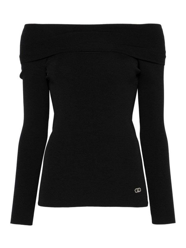 Liu Jo Pull Col Rond - Noir
