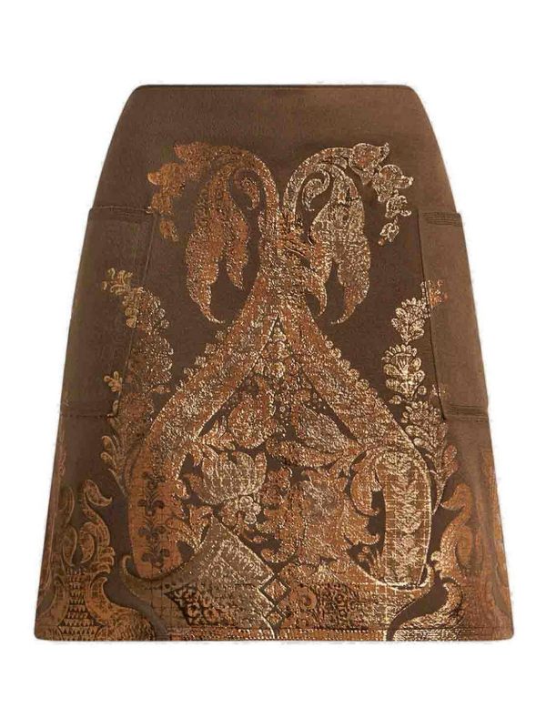 Etro Mini Jupe - Marron