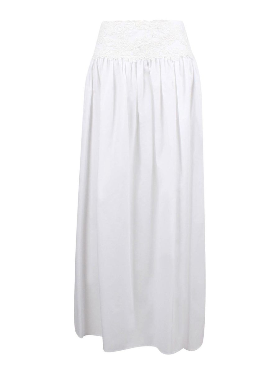 Ermanno Scervino Jupe Longue - Blanc