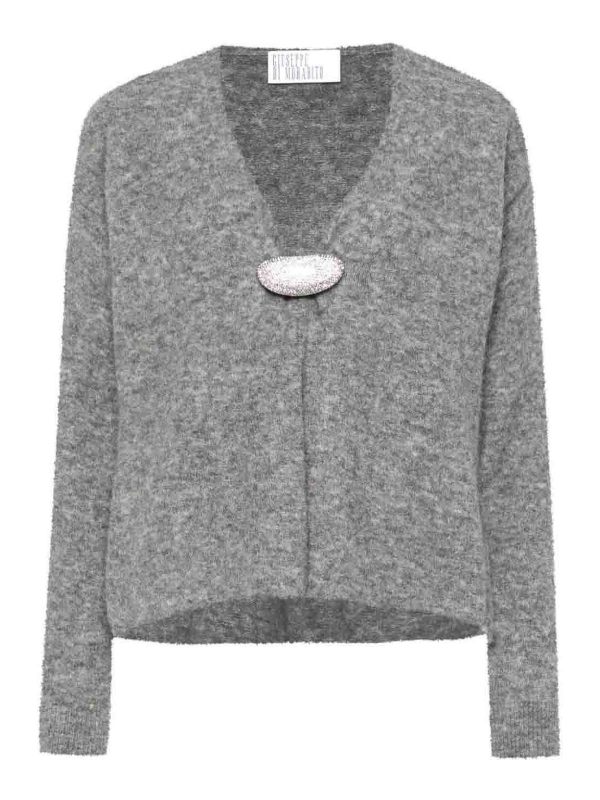 Giuseppe Di Morabito Pull Col Rond - Gris