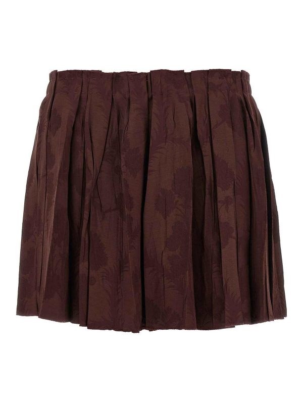 Etro Jupe Midi - Rouge Brun