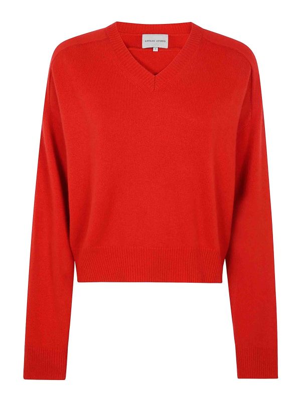 Loulou Studio Pull Col Rond - Rouge