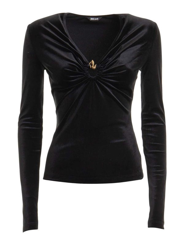 Just Cavalli Pull Col Rond - Noir