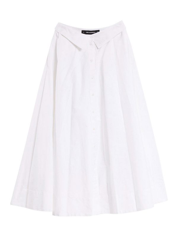 Karl Lagerfeld Jupe Midi - Blanc