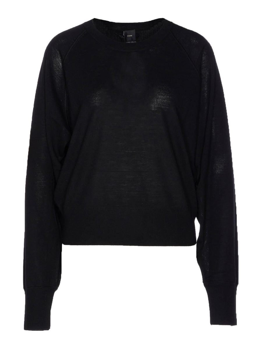 Pinko Pull Col Rond - Noir