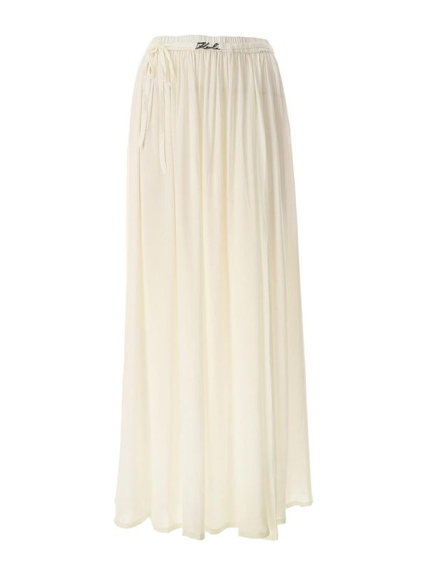 Karl Lagerfeld Jupe Midi - Crème