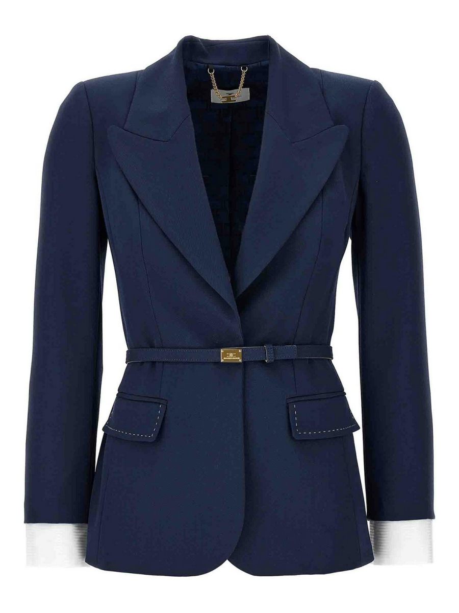 Elisabetta Franchi Blazer - Bleu