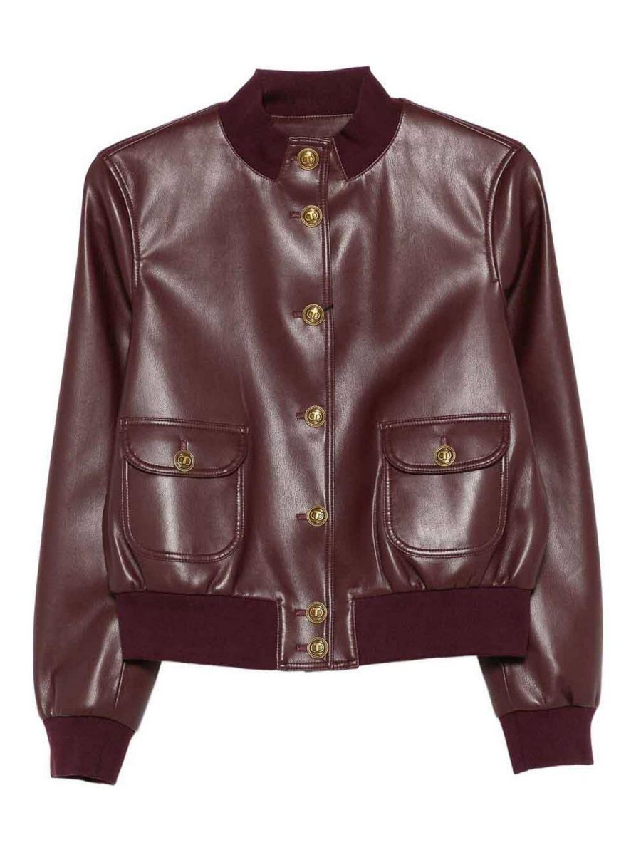 Twinset Veste Casual - Rouge Brun