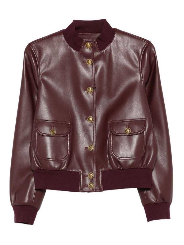 Twinset Veste Casual - Rouge Brun